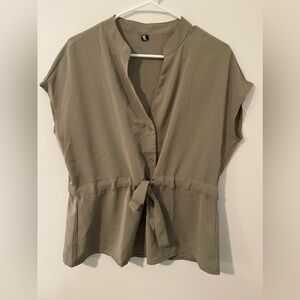 Olive green blouse